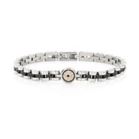 Bracciale Amen Uomo in Acciaio Zircone ACBR7399BNRNZ